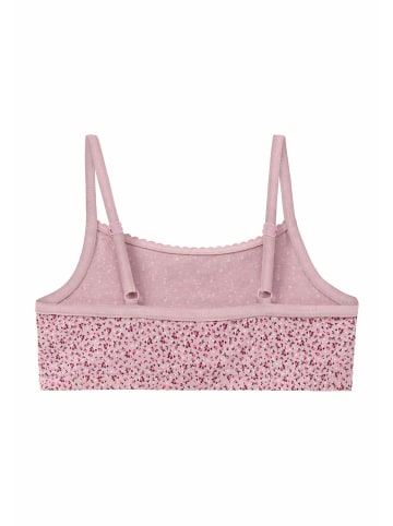 Vivance Set: Bustier in rosa-geblümt, beere-uni