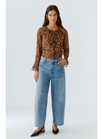 Oui Bluse in camel grey