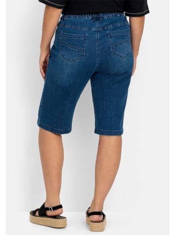 sheego Jeans-Bermudas in blue denim