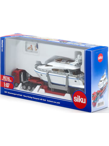 SIKU  Spielzeugfahrzeug Super - Schwertransport mit Yacht, 1:87, 3-99 Jahre