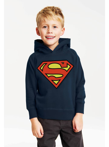 Logoshirt Kapuzensweatshirt DC - Superman Logo Clean in dunkelblau