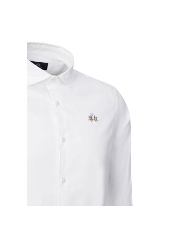 La Martina Langarmhemd MCC002 in weiss