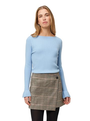 Zero  Pullover mit Volants am Ärmel in Blau