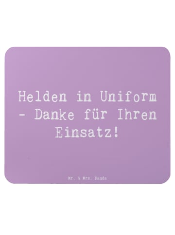 Mr. & Mrs. Panda Mouse Pad Spruch Polizist Held mit Spruch in Lavendeltraum