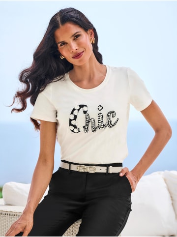 Heine Kurzarmshirt in ecru