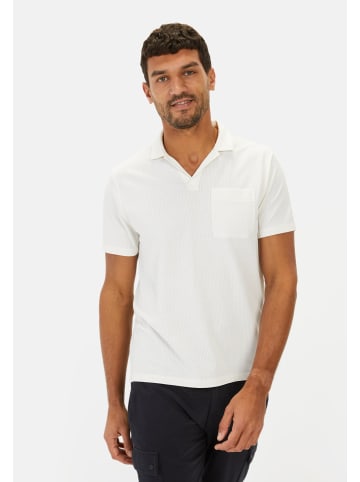 Camel Active Kurzarm Poloshirt mit Brusttasche in Weiß