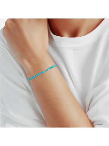 Glanzstücke München Armband aus Edelstahl mit Türkis (rek.) in gelbgold