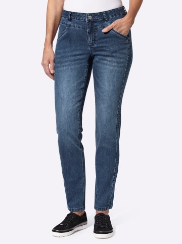 WITT WEIDEN Stretch-Jeans in blue-stone-washed