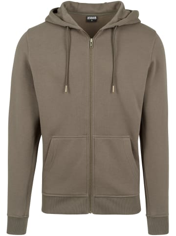 Urban Classics Zip-Kapuzenpullover in army green