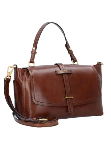 The Bridge Florentin Handtasche Leder 30 cm in brown gold