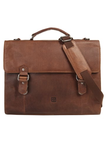 Bodenschatz Aktentasche echt Leder in cognac