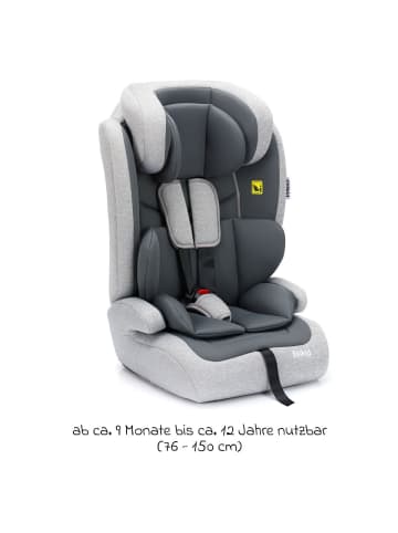 fillikid Kindersitz Oli i-Size 9 Monate - 12 Jahre in grau