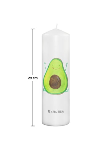 Mr. & Mrs. Panda Trauerkerze Avocado Glücklich ohne Spruch in Weiß