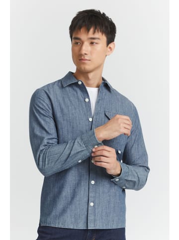 CASUAL FRIDAY Langarmhemd Anton LS denim shirt 20504387  Langarmhemd aus Leinenmix in Blau