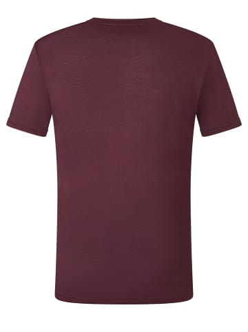 super.natural Merino T-Shirt in weinrot