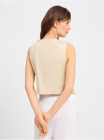 Marie Lund Weste in beige - 0001