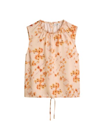 Marc O'Polo Ärmelloses Print-Bluse regular in Bright Orange
