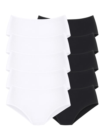 PETITE FLEUR Go in Hüftslip (10 Stück) in weiß, schwarz
