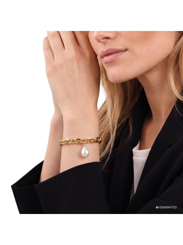 JOOP! Armband Edelstahl, IP gold in gold