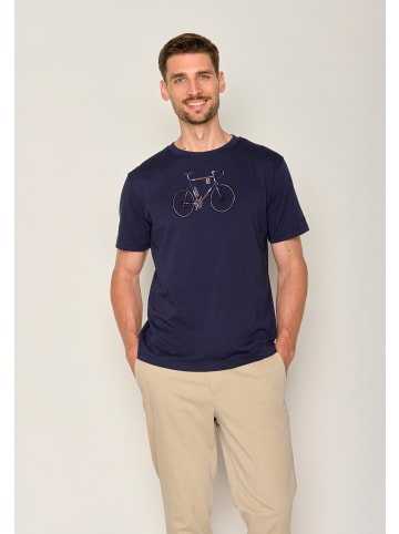 GreenBomb T-Shirt Bike Mikkel in Marineblau