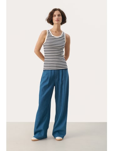 PART TWO Jerseytop GreciasPW Tight fit in Navy Stripe