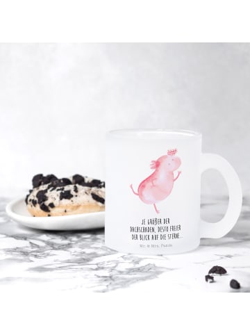 Mr. & Mrs. Panda Tasse Axolotl Tanzen mit Spruch in Transparent
