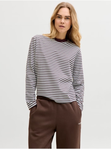 JJXX Langarm-T-Shirt in Winetasting 1