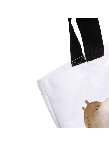 Mr. & Mrs. Panda Strandtasche Bär Seifenblasen mit Spruch in Weiß