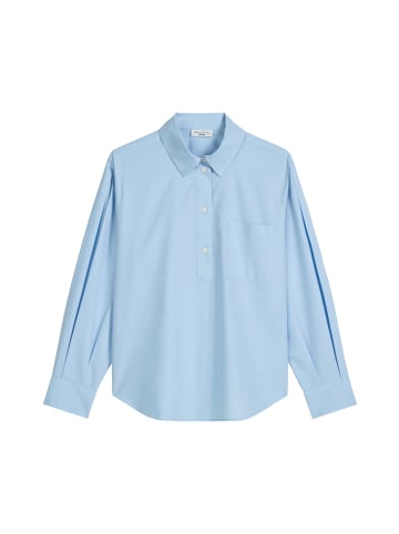 Marc O'Polo DENIM Bluse im Polo-Stil relaxed in Blue Dusk