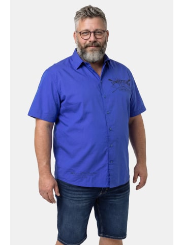 Men Plus Hemd in azurblau
