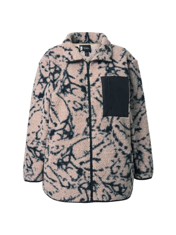 Ulla Popken Sweatjacke in dunkles kitt