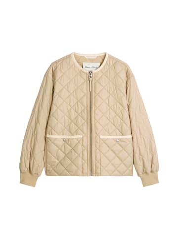 Marc O'Polo Kragenlose Steppjacke relaxed in Stormy Sand