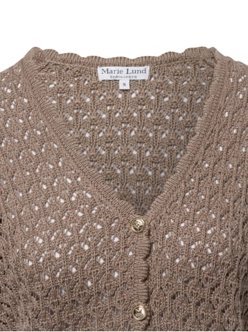 Marie Lund Strickjacke in schlamm - 0001