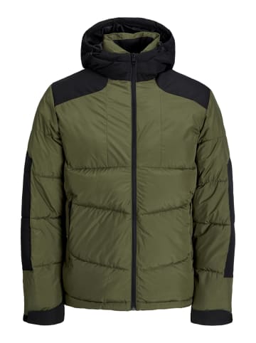 Jack & Jones Übergangsjacke 'Otis Puffer' in gruen