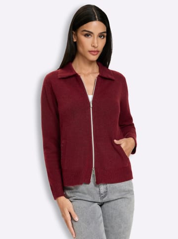Heine Strickjacke in dunkelrot