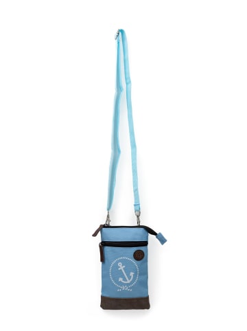 SCHIETWETTER Messenger Bag "Ankerliebe" in hellblau