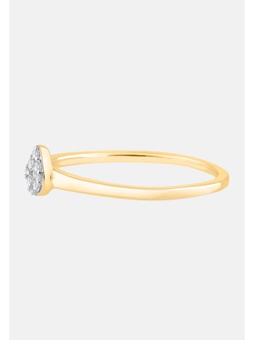 Diamant Exquis Ring aus 375 Gelbgold mit Diamant