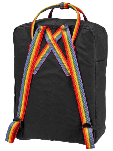 FJÄLLRÄVEN Rucksack Kanken Rainbow in Black/Rainbow Pattern