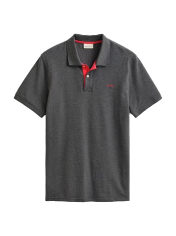 Gant Poloshirt 'Reg Contrast Pique' in dunkelgrau