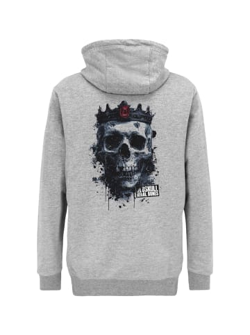 OLDSKULL Kapuzensweater Xtreme Royal Skull Graphic in Heather Grey