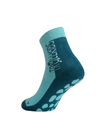Trollkids Socken "Anti Slip Socks" in Teal-Blau/Wasserblau