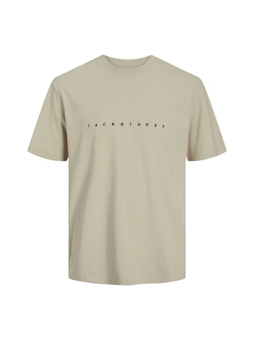 Jack and Jones T-Shirt JJESTAR JJ Tee SS in Beige