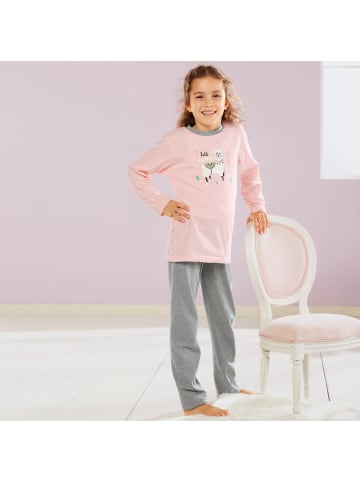 Erwin Müller Single-Jersey Kinder-Schlafanzug in rosa