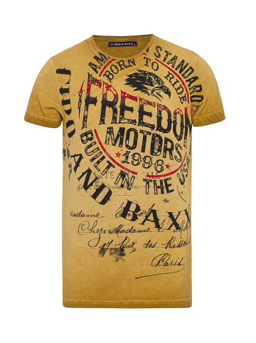 Cipo & Baxx T-Shirt in MUSTARD