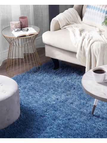Beliani Shaggy CIDE in Blau - (W) 160 x (H) 7 x (L) 230 cm