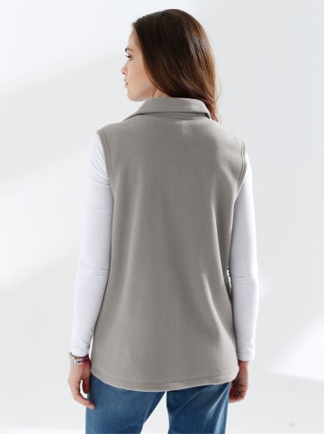 Sieh an! Fleece-Weste in grau