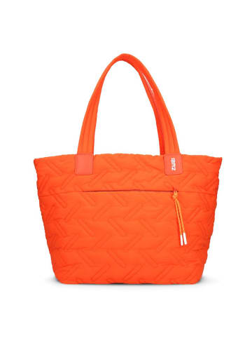 Zwei Cleo Shopper Tasche 42 cm in papaya