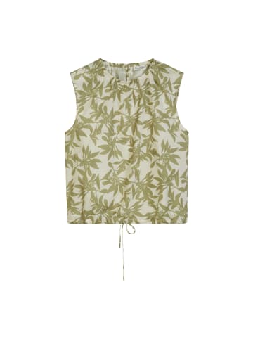 Marc O'Polo Gemustertes Blusen-Top cropped in multi/ white cotton