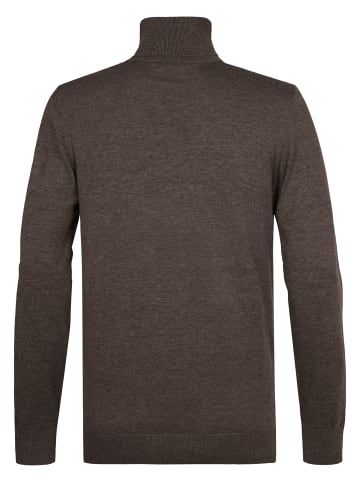 Petrol Industries Feinstrickrollkragenpullover Vail in Braun