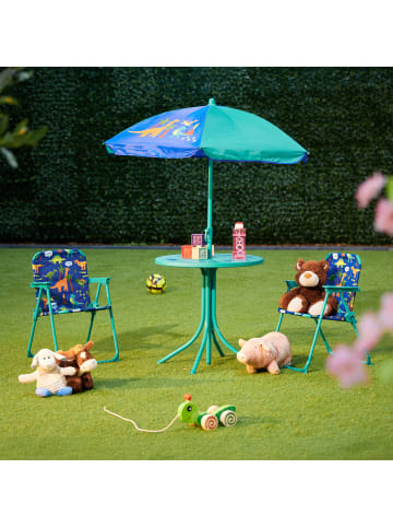 relaxdays Camping Kindersitzgruppe "Dino" in Türkis